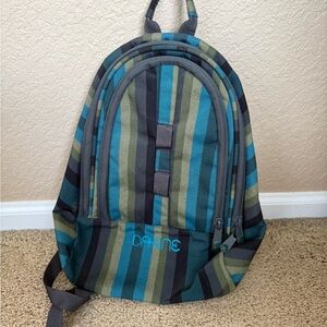 Dakine Women’s Backpack - Teal, Olive, and Gray Stripes